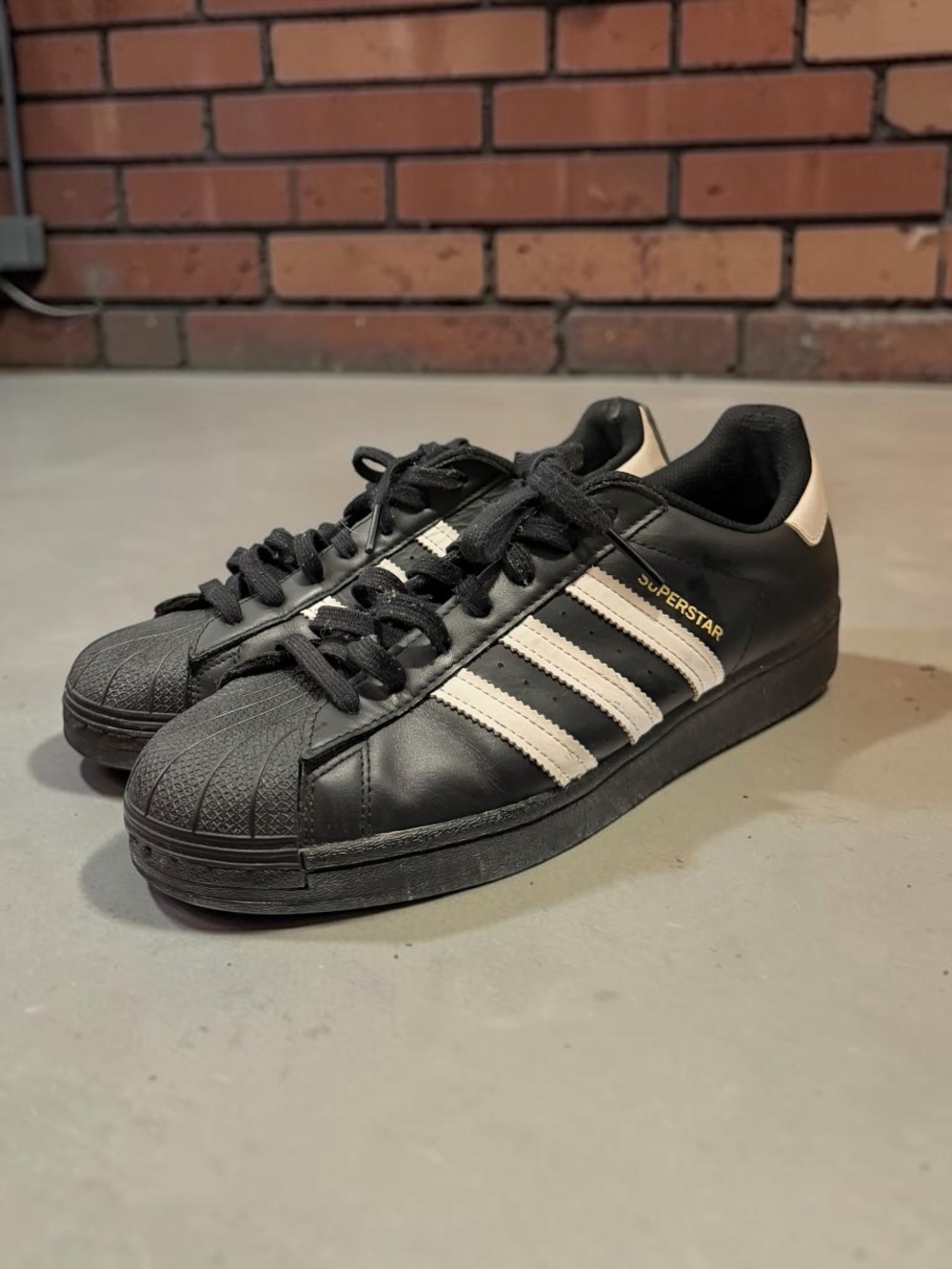 Adidas Superstar Black White Sneakers